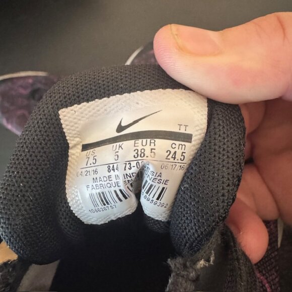 Nike Women's Flex Experience Running Shoe-Black/Pink Size 7.5 - Picture 4 of 5